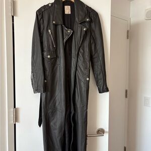 Free People Black Leather Jacket